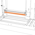 Earth busbar - 13 holes m6 and 2 holes 6mm - qdx