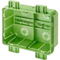 Back box flush m.din r. 196x152x75 green