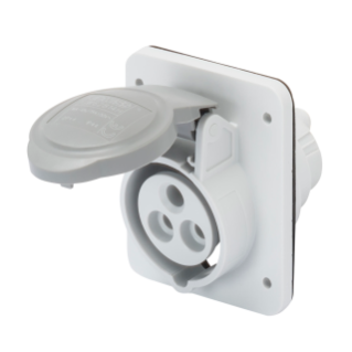 Socle prise 10° hp ip44 2p+t 16a >250vcc