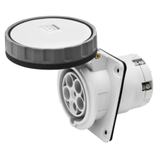 Socle pc 10° hp ip67 2p+t 125a 500v 7h