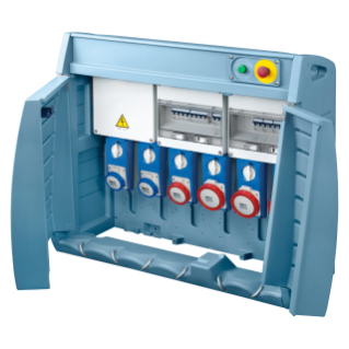 Q-box 6asc Mo:2 2p+t16a,2 3p+n+t32a,2 63
