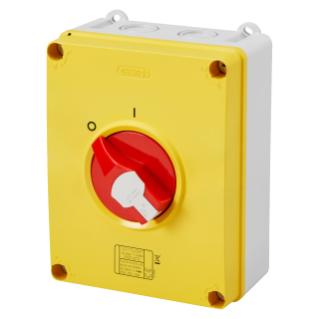 Inter-sect. hp plast. 80a 4p urgence