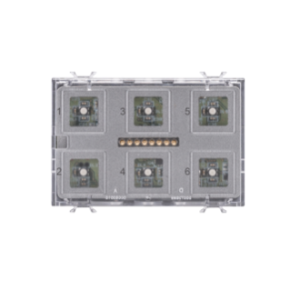 Poussoirs mod. 6 can.knx symb.interc.