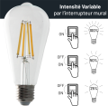 Ampoule filament st64/e27 - 3 step-dimmable / transparente