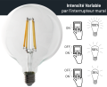 Ampoule filament g125/e27 - 3 step-dimmable /