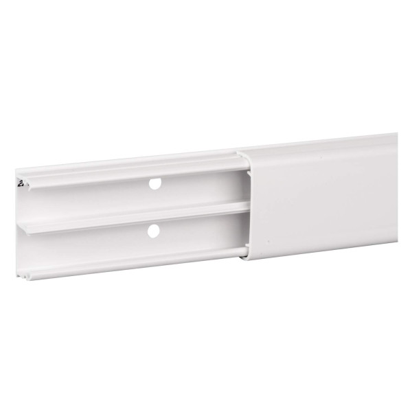 OptiLine Mini - moulure PVC blanc polaire 15x35mm - 2 compartiments 2,1m