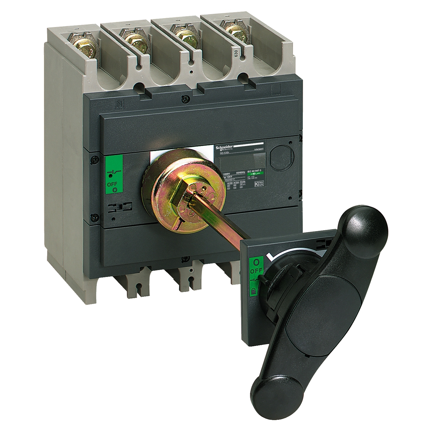 GS1AH330 - commande rotative latérale gauche GS1 100 à 400 A poignée noire - Professionnels | Schneider Electric France