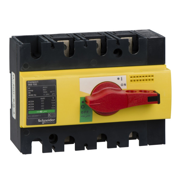 Schneider Electric Interrupteur sectionneur Interpact Ins100 3P 100 A