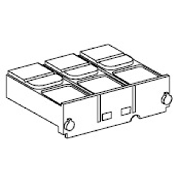 1 CACHE BORNES COURT 3P  ACCESSOIRE DISJONCTEUR NSX100-250