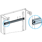 Prismaset g active - rail en fond appareil modul. - coffret ou armoire l600
