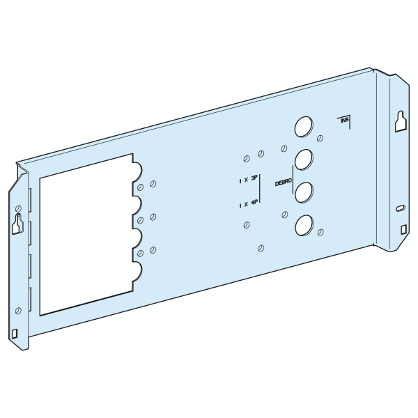 Prismaset g active - platine nsx250 horiz.-fixe-téléc-débro/socle-l600-ral9003