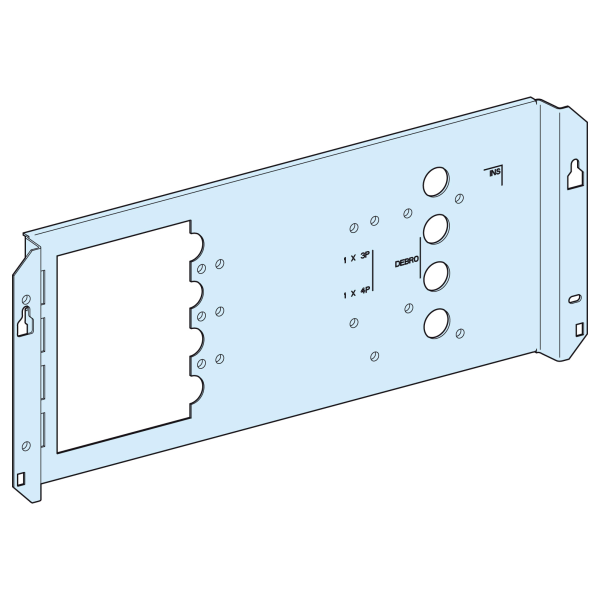 Prismaset g active - platine nsx250 horiz.-fixe-téléc-débro/socle-l600-ral9003