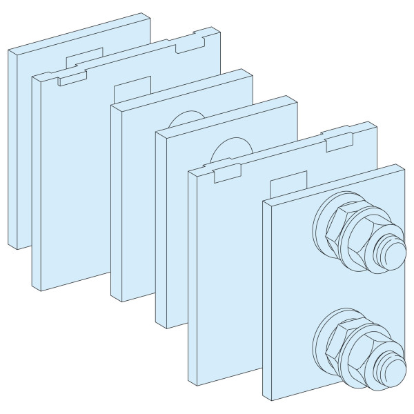 Prismaset p active - eclisse jeu de barres horizontal 50/60 mm