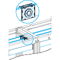Prismaset p active - eclisse jeu de barres horizontal 50/60 mm