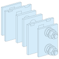 Prismaset p active - eclisse jeu de barres horizontal 50/60 mm