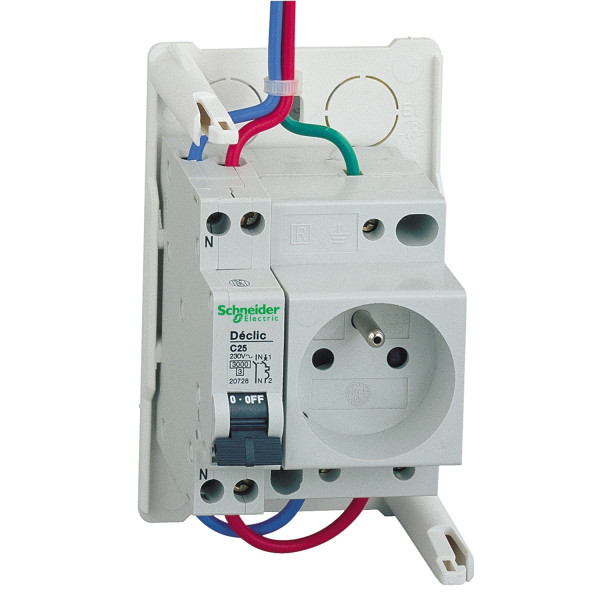 Mini coffret Schneider Opale 4 modules IP30 blanc RAL 9003 