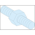Prismaset g active g - entretoise hexagonale - m5 - haut.=9mm - lot de 4