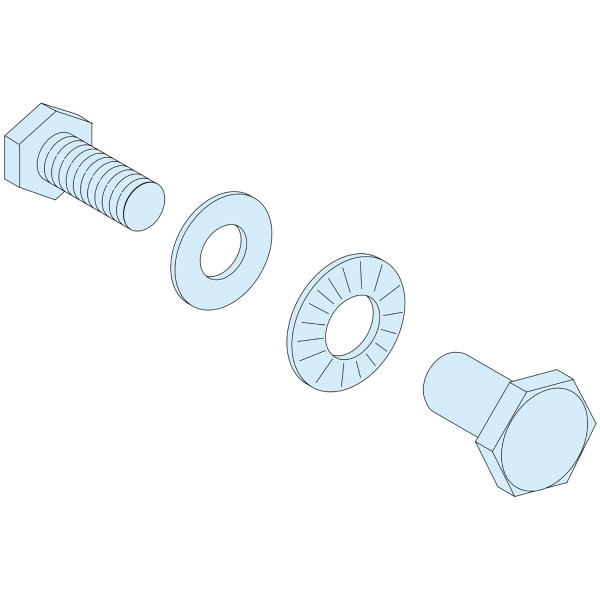 Prismaset p active - lot de 20 boulons liaison 2 jdb horizontaux et verticaux