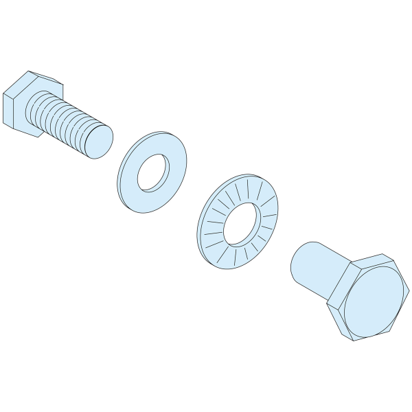 Prismaset p active - lot de 20 boulons liaison 2 jdb horizontaux et verticaux