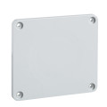 Schneider Electric Accessoire de Coffret Plaque 90 X 100 Mm pour Prise 65 X 65 ou 75 X 75 Mm