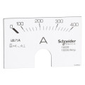 Schneider Electric Powerlogic Cadran pour Ampèremètre Analogique 0-400 A