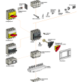 Kit plastron plus poignee ins320/630 3/4p std