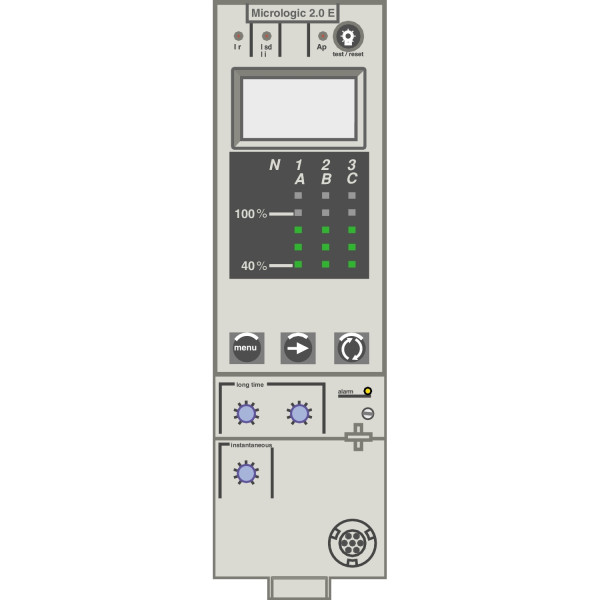 Compact NS, unité de contrôle Micrologic 2.0 pour NS débrochable