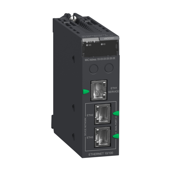 Module de communication Modicon M580 Schneider Electric - EtherNet/IP - Modbus/TCP - 10/100Mbit/s - IP20 - blanc