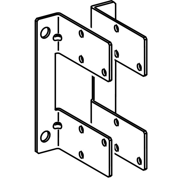 2 EQUERRES SUPPORT POUR APP.    FIXE (FIXATION SUR PLANCHER)
