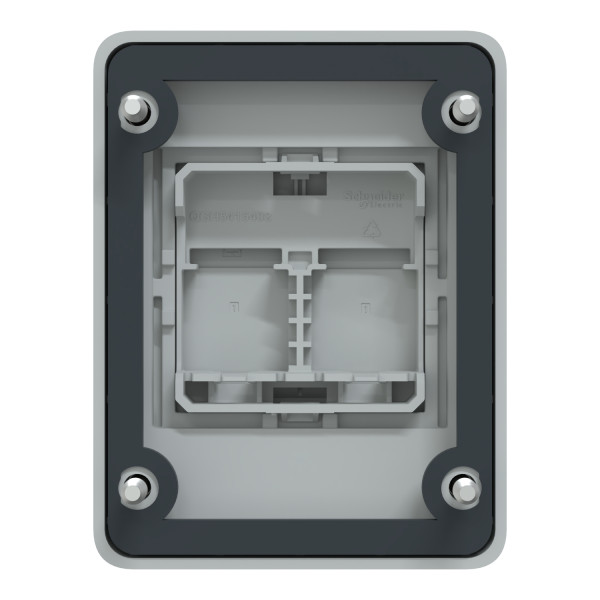 Mureva socle ip65 (volet fermé) pour 2 prises rj45 s-one