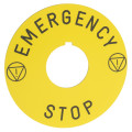 Schneider Electric Étiquette Diam 30 Diam 90 Mm Emergency Stop