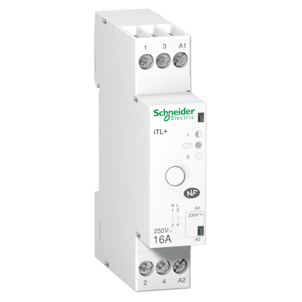 Télérupteur silencieux Schneider Acti9 iTL+ 1P 16A 230V
