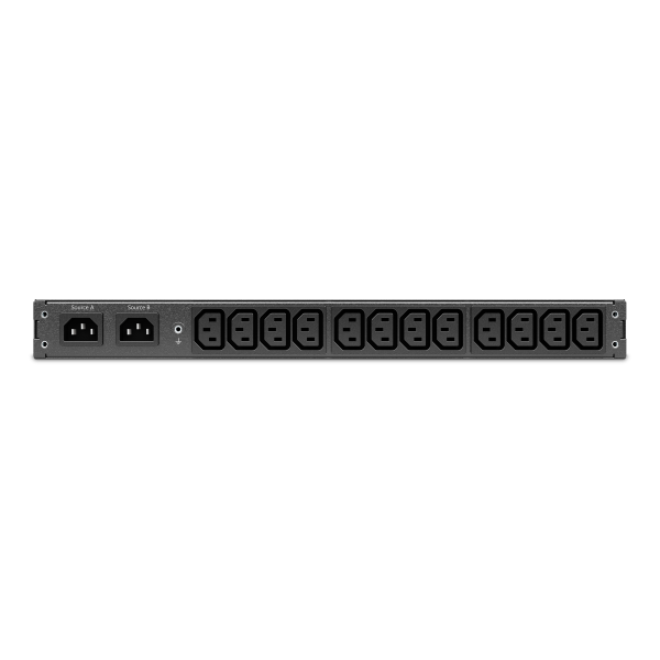 Rack ats, 230v, 10a, entrée c14, 12 sorties c13