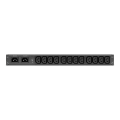Rack ats, 230v, 10a, entrée c14, 12 sorties c13