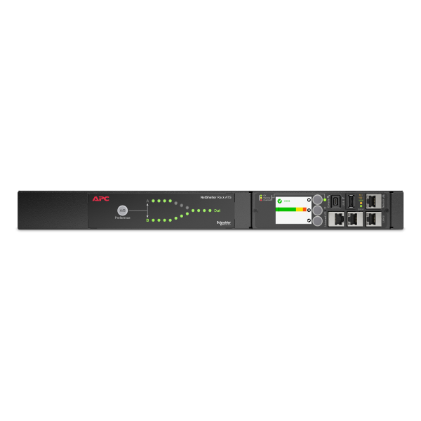 Rack ats, 230v, 10a, entrée c14, 12 sorties c13