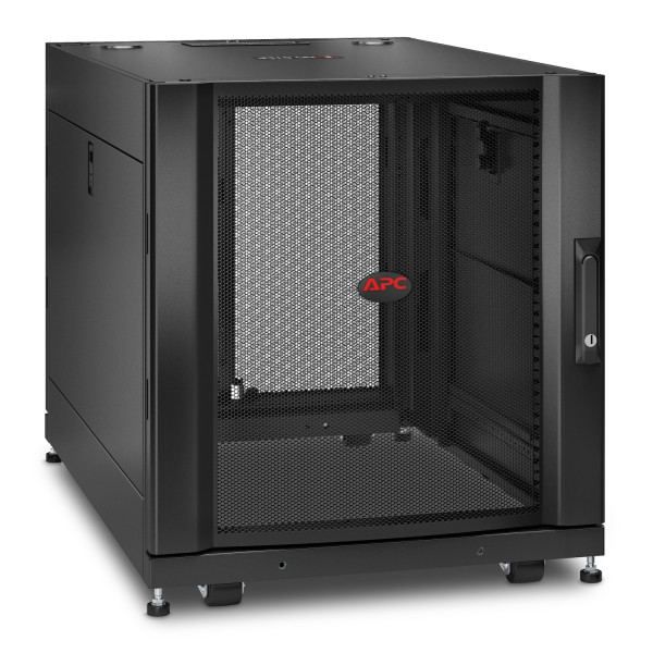Netshelter sx - baie 19p avec panneaux - 12u - 600x900x658mm - noir