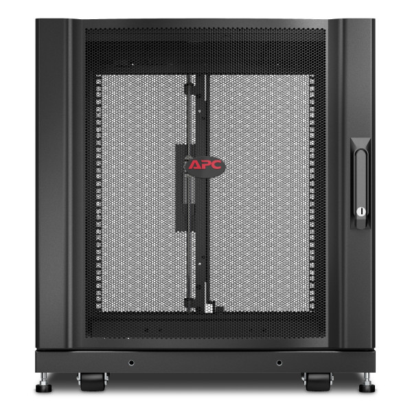 Netshelter sx - baie 19p avec panneaux - 12u - 600x900x658mm - noir