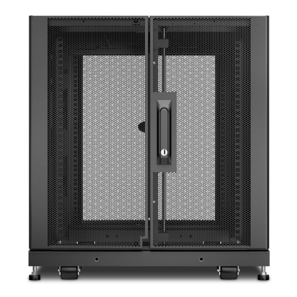 Netshelter sx - baie 19p avec panneaux - 12u - 600x900x658mm - noir