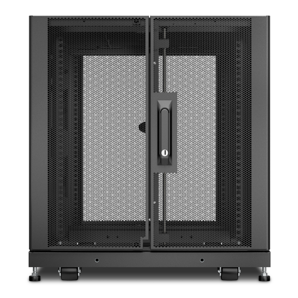 Netshelter sx - baie 19p avec panneaux - 12u - 600x900x658mm - noir