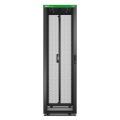 Baie easyrack 600mm/42u/1000mm avec toit, sans panneau latéral, roulettes, noir