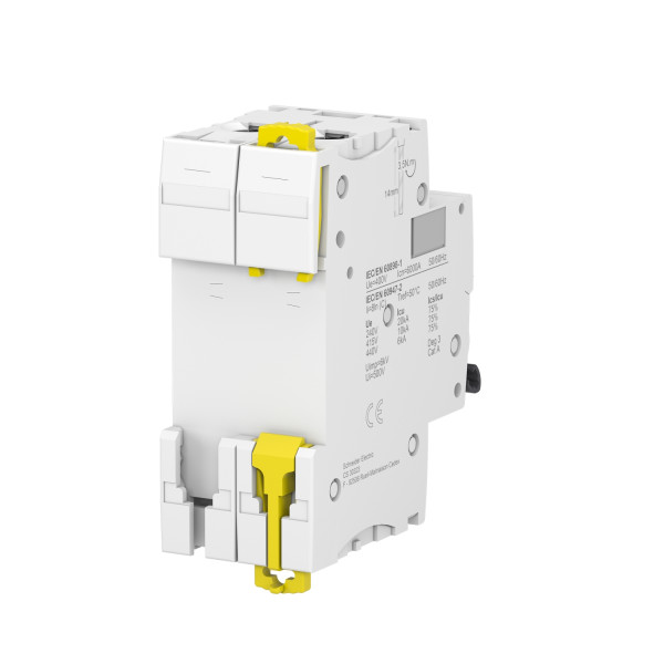 Disjoncteur 2P 40A Courbe C – Schneider Acti9 iC60N 400VCA, 6000A (10kA)