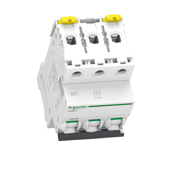 Disjoncteur modulaire Schneider Acti9 iC60N 3P 10A courbe C 6kA 400V AC