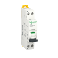 Disjoncteur Modulaire 1P+N 10 A Blanc Acti9 iDT40N Schneider Electric - Courbe C - 6000 A -10 kA