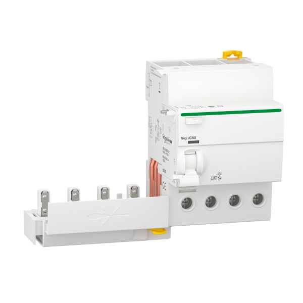 Schneider Acti9 Vigi iC60, bloc différentiel 4P 40A 30mA type A Si 230-240/400-415V