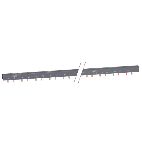 Acti9 iC60, peigne à dents, 3 x auxiliaire + N + 1P, 100A, 57 modules de 18mm
