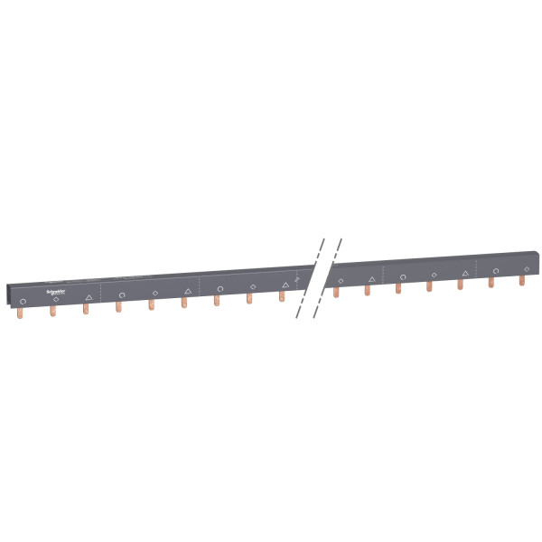 Acti9 iC60, peigne à dents, 3 x auxiliaire + 1P, 100A, 57 modules de 18mm