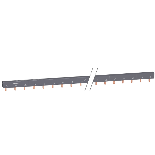 Acti9 iC60, peigne à dents, 3 x auxiliaire + 1P, 100A, 57 modules de 18mm