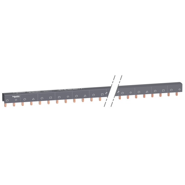 Acti9 iC60, peigne à dents, 3 x N+P, 100A, 57 modules de 18mm