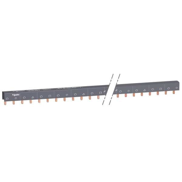 Acti9 iC60, peigne à dents, 3 x N+P, 100A, 57 modules de 18mm