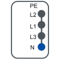 Schneider Electric Connecteur de dérivation - 10A - sélection de ph L+N+PE